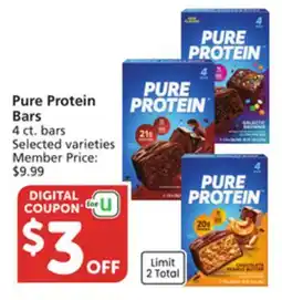 Vons Pure Protein Bars offer
