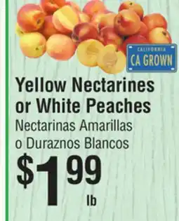 Smart & Final Yellow Nectarines or White Peaches offer