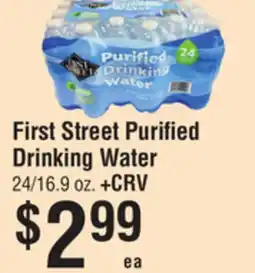 Smart & Final First Street Purified Drinking Water offer