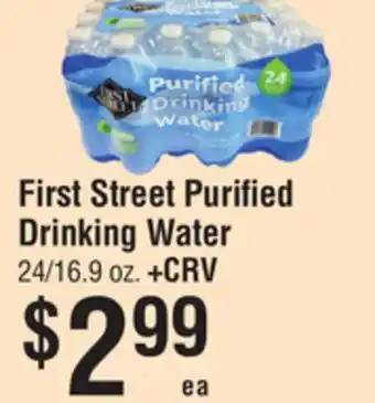 Smart & Final First Street Purified Drinking Water offer