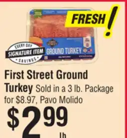 Smart & Final First Street Ground Turkey offer