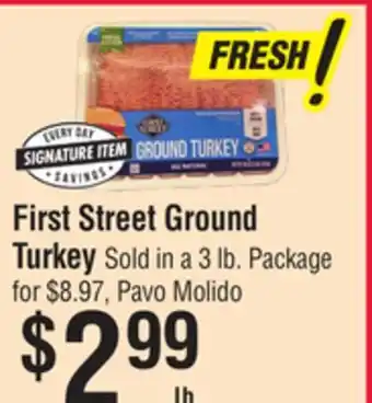 Smart & Final First Street Ground Turkey offer