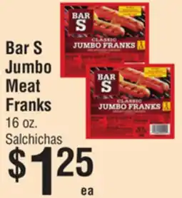 Smart & Final Bar S Jumbo Meat Franks offer