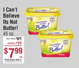 Smart & Final I Can't Believe Its Not Butter! offer