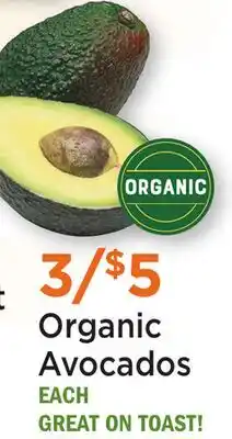 Heinen's Organic Avocados offer