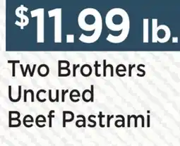 Heinen's Two Brothers Uncured Beef Pastrami offer