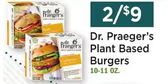 Heinen's Dr. Praeger's Plant Based Burgers offer