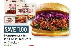 Heinen's Montgomery Inn Ribs or Pulled Pork or Chicken offer
