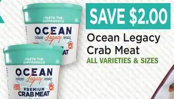 Heinen's Ocean Legacy Crab Meat offer
