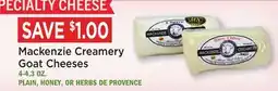 Heinen's Mackenzie Creamery Goat Cheeses offer