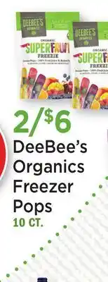 Heinen's DeeBee's Organics Freezer Pops offer