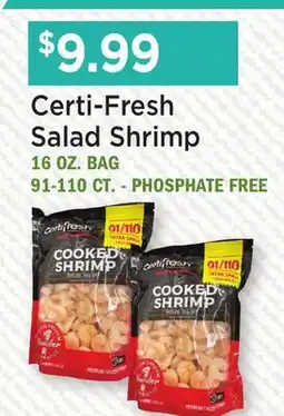 Heinen's Certi-Fresh Salad Shrimp offer