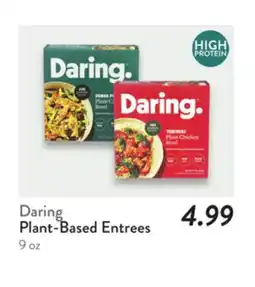 Fresh Thyme Daring Plant-Based Entrees offer