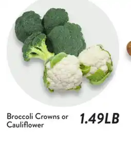 Fresh Thyme Broccoli Crowns or Cauliflower offer