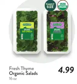 Fresh Thyme Fresh Thyme Organic Salads offer