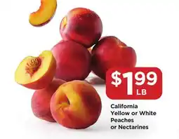 Food 4 Less California Yellow or White Peaches or Nectarines offer