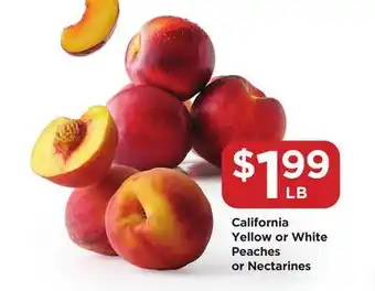 Food 4 Less California Yellow or White Peaches or Nectarines offer