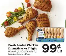 Food 4 Less Fresh Perdue Chicken Drumsticks or Thighs offer