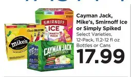 Food 4 Less Cayman Jack, Mike's, Smirnoff Ice or Simply Spiked offer