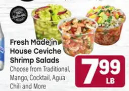 Tony’s Fresh Market Fresh Made in House Ceviche Shrimp Salads offer