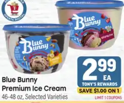 Tony’s Fresh Market Blue Bunny Premium Ice Cream offer