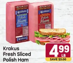 Tony’s Fresh Market Krakus Fresh Sliced Polish Ham offer