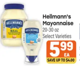 Tony’s Fresh Market Hellmann's Mayonnaise offer