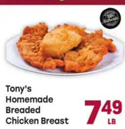 Tony’s Fresh Market Tony's Homemade Breaded Chicken Breast offer