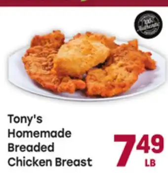 Tony’s Fresh Market Tony's Homemade Breaded Chicken Breast offer