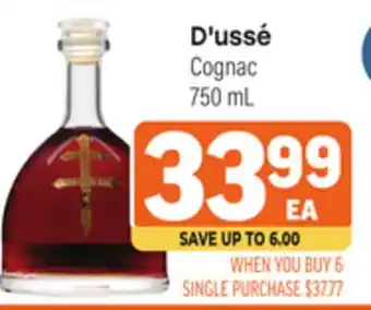Tony’s Fresh Market D'ussé Cognac offer