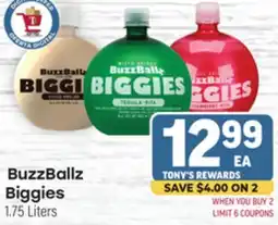 Tony’s Fresh Market BuzzBallz Biggies offer