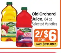 Tony’s Fresh Market Old Orchard Juice offer