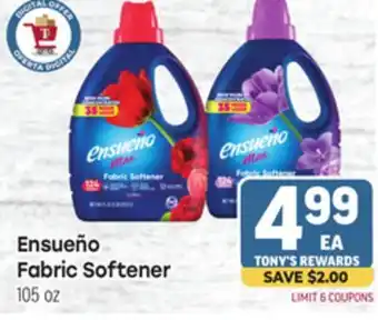 Tony’s Fresh Market Ensueño Fabric Softener offer