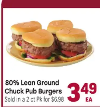Tony’s Fresh Market 80% Lean Ground Chuck Pub Burgers offer