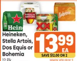 Tony’s Fresh Market Heineken, Stella Artois, Dos Equis or Bohemia offer