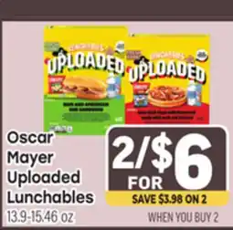 Tony’s Fresh Market Oscar Mayer Uploaded Lunchables offer