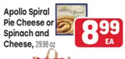 Tony’s Fresh Market Apollo Spiral Pie Cheese or Spinach and Cheese offer