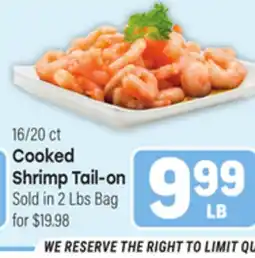 Tony’s Fresh Market 16/20 ct Cooked Shrimp Tail - on offer