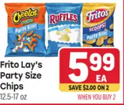 Tony’s Fresh Market Frito Lay's Party Size Chips offer