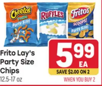 Tony’s Fresh Market Frito Lay's Party Size Chips offer