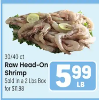 Tony’s Fresh Market Raw Head-On Shrimp offer