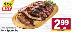 Tony’s Fresh Market Pork Spareribs offer