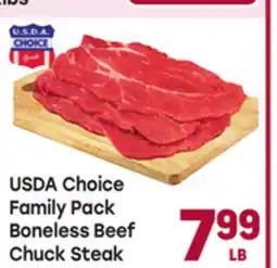 Tony’s Fresh Market USDA Choice Family Pack Boneless Beef Chuck Steak offer