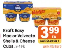 Tony’s Fresh Market Kraft Easy Mac or Velveeta Shells & Cheese offer