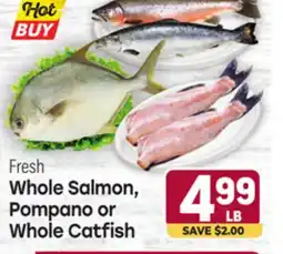 Tony’s Fresh Market Whole Salmon, Pompano or Whole Catfish offer