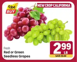 Tony’s Fresh Market Red or Green Seedless Grapes offer