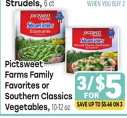 Tony’s Fresh Market Pictsweet Farms Family Favorites or Southern Classics Vegetables offer