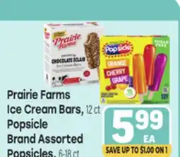 Tony’s Fresh Market Prairie Farms Ice Cream Bars, 12 ct, Popsicle Brand Assorted, 6-18 ct offer
