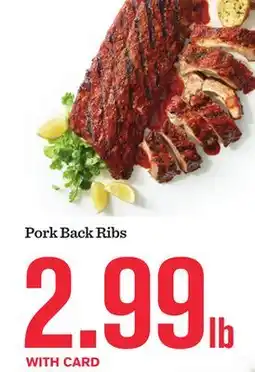 Mariano's Pork Back Ribs offer