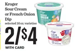 Mariano's Kroger Sour Cream or French Onion Dip offer